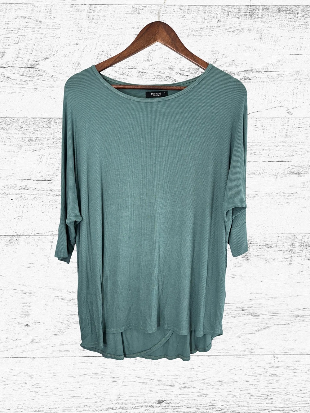 Michael Lauren Relaxed Dolman Top - Teal Green